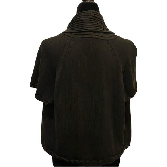 Talbots Black Short Sleeve Shrug Cardigan Sweater‎ Sz XL - Picture 7 of 13